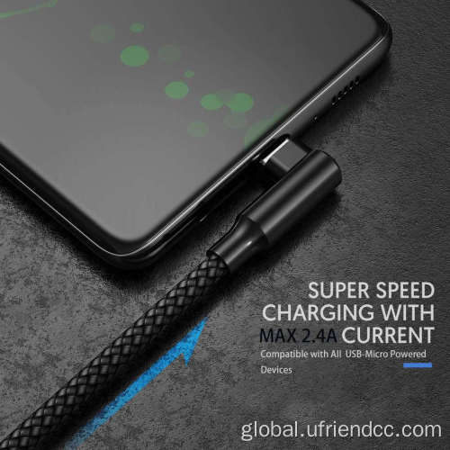 90Degree Usb To Type-C Fast Charging Data Cables